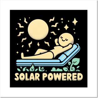 "Solar Powered" Funny Energy Posters and Art